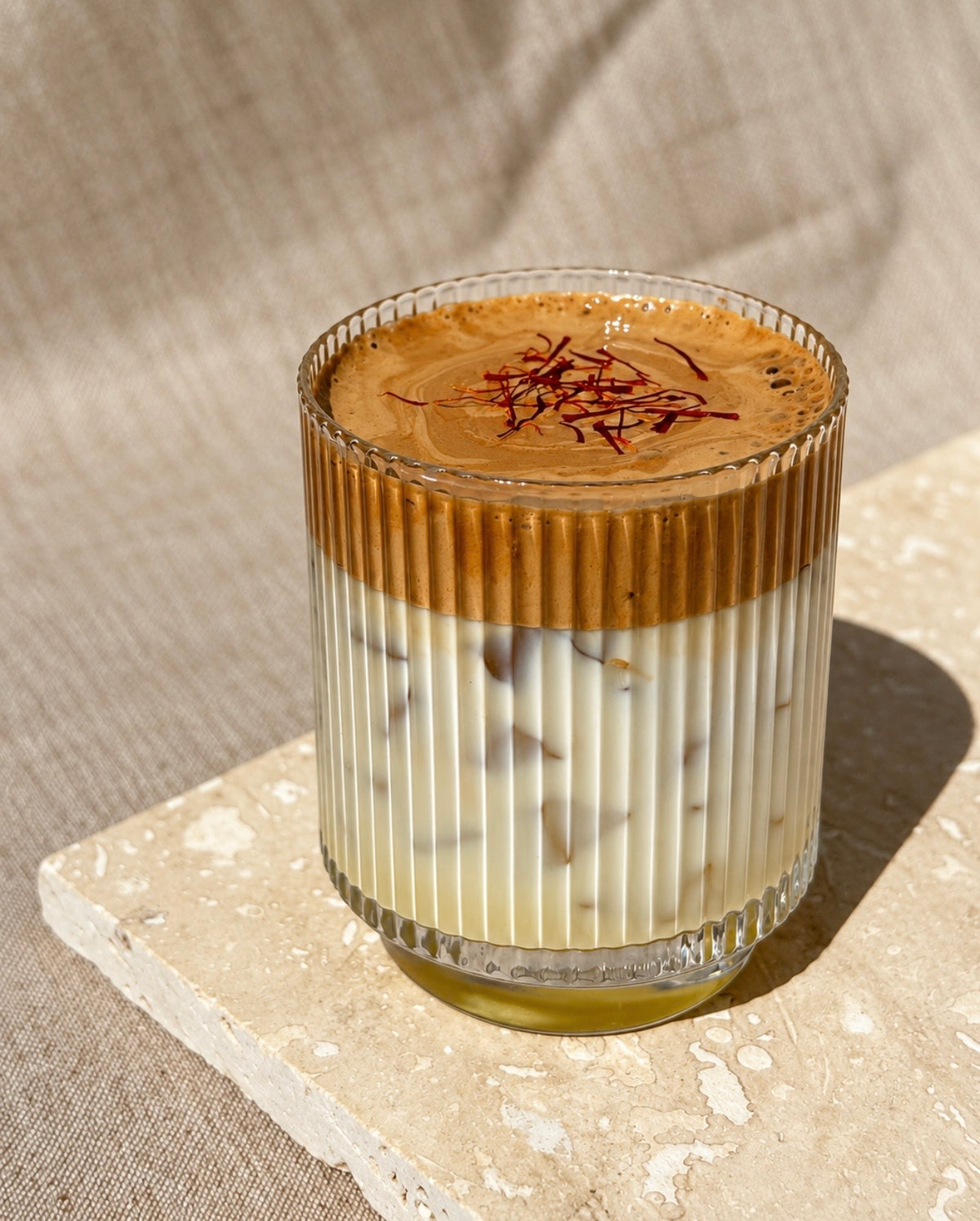 Saffron Cardamom Dalgona